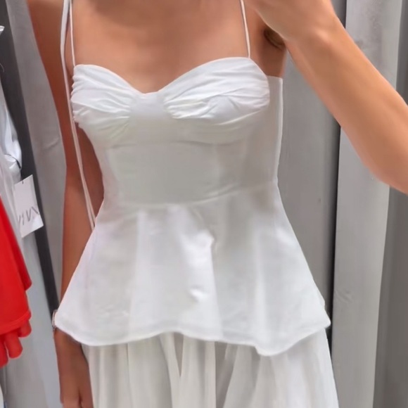 🦋 Bloggers Favorite 🦋 Zara ZW Collection Corset Bustier Top Size L - Picture 6 of 16